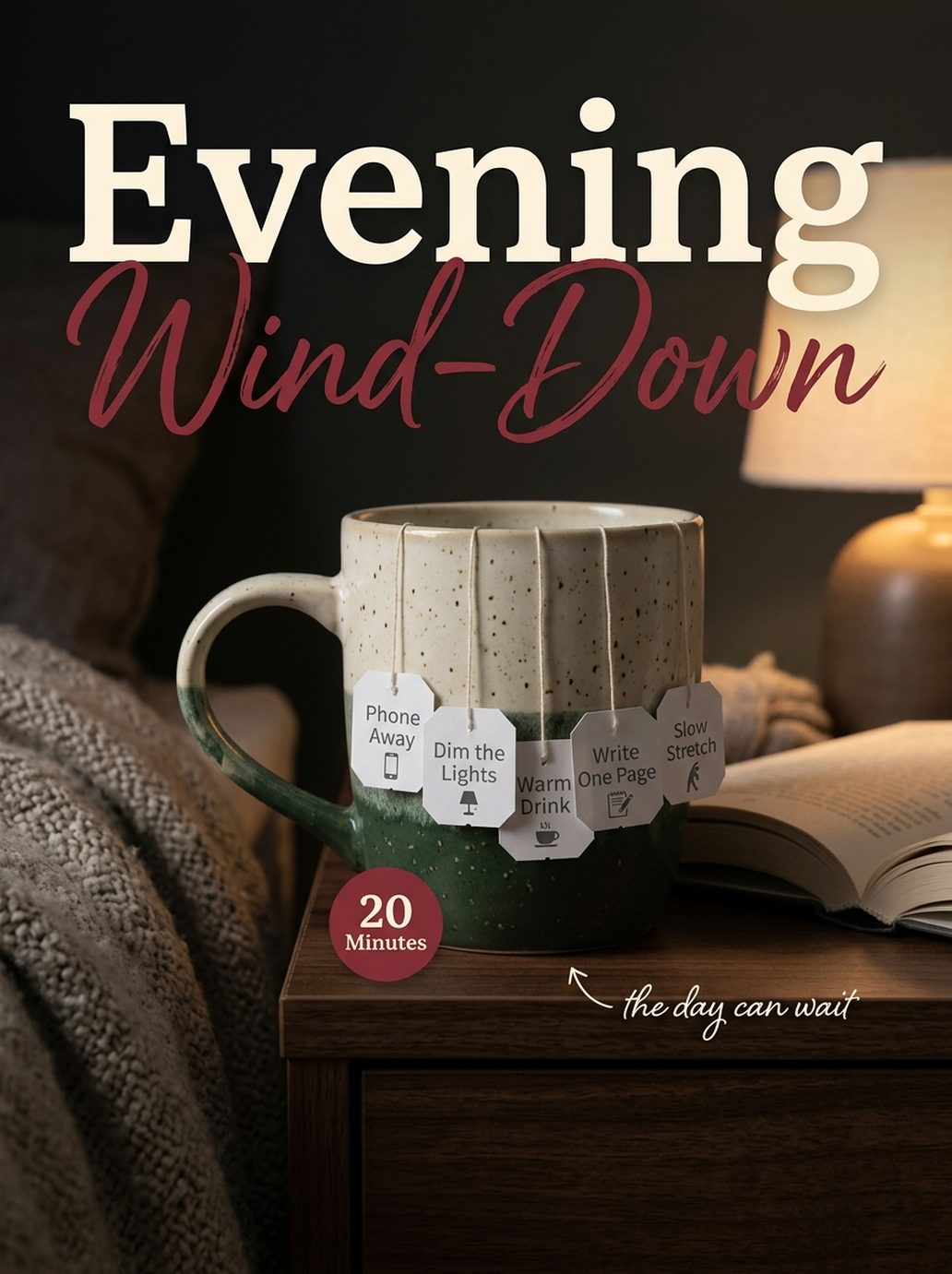 A 20-Minute Evening Wind-Down Routine illustration