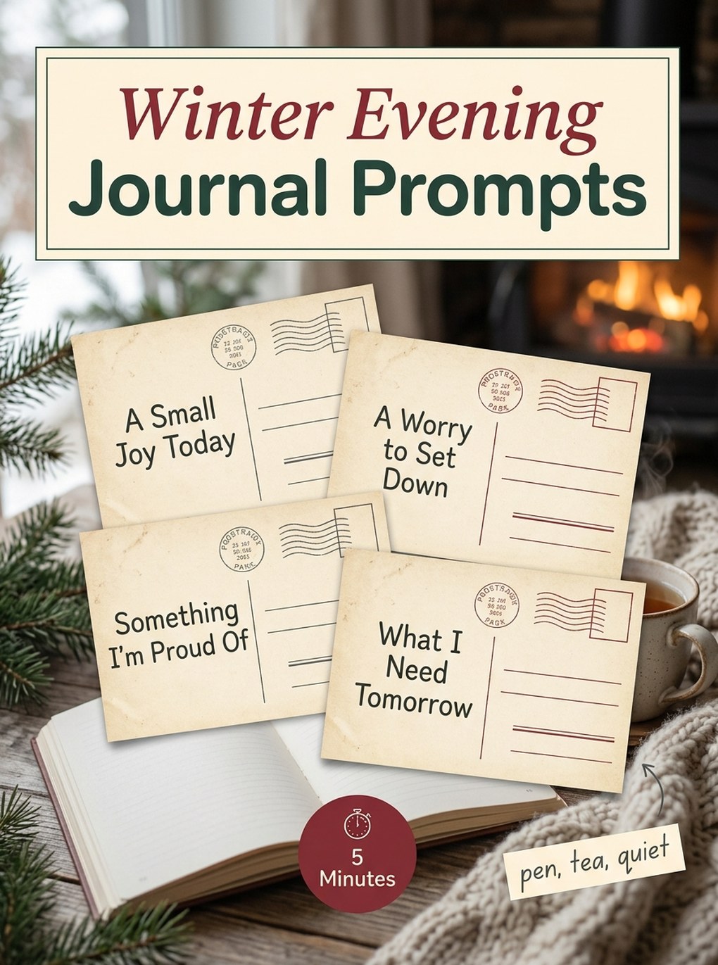 36 Journal Prompts for Overthinking illustration